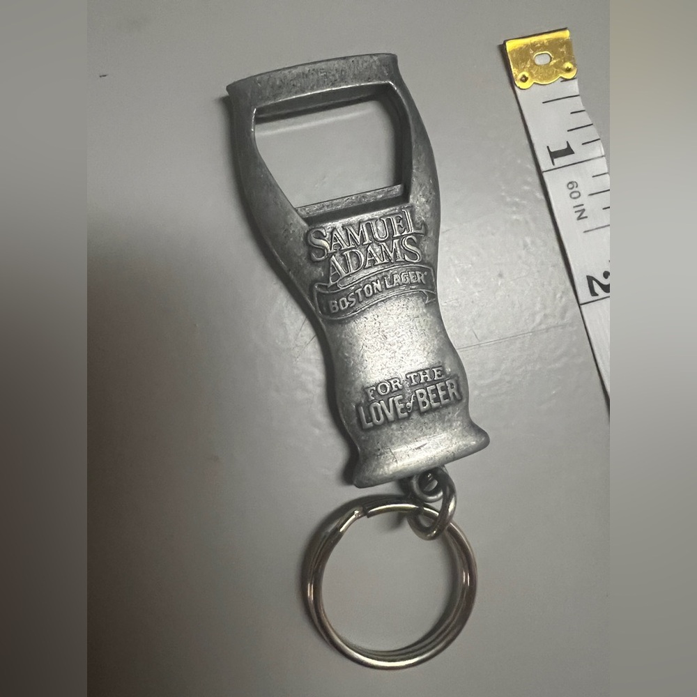 SAM ADAMS BOSTON LAGER KEY CHAIN BOTTLE OPENER FREE SHIPPING